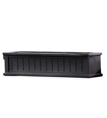 Plow & Hearth Deck Planters Outdoor Living Lexington Self-Watering Window Boxes With Hanging Brackets