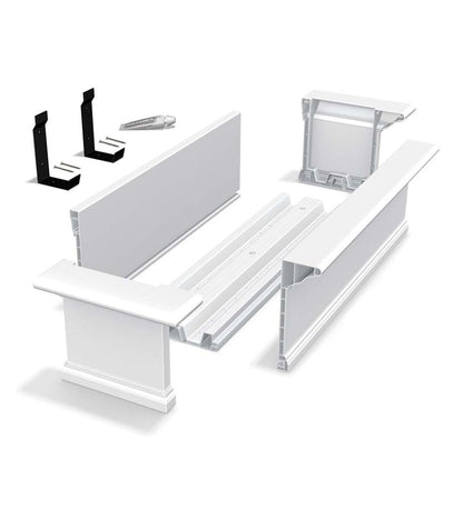 Plow & Hearth Deck Planters Outdoor Living Yorkshire Self-Watering Window Boxes