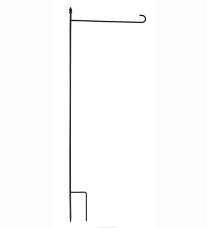 Plow & Hearth Decorative Garden Accents Yard & Garden 4-Piece Garden Flag Stand With Finial