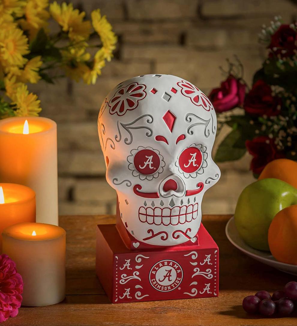 Plow & Hearth Decorative Garden Accents Yard & Garden Alabama Sugar Skull Statue