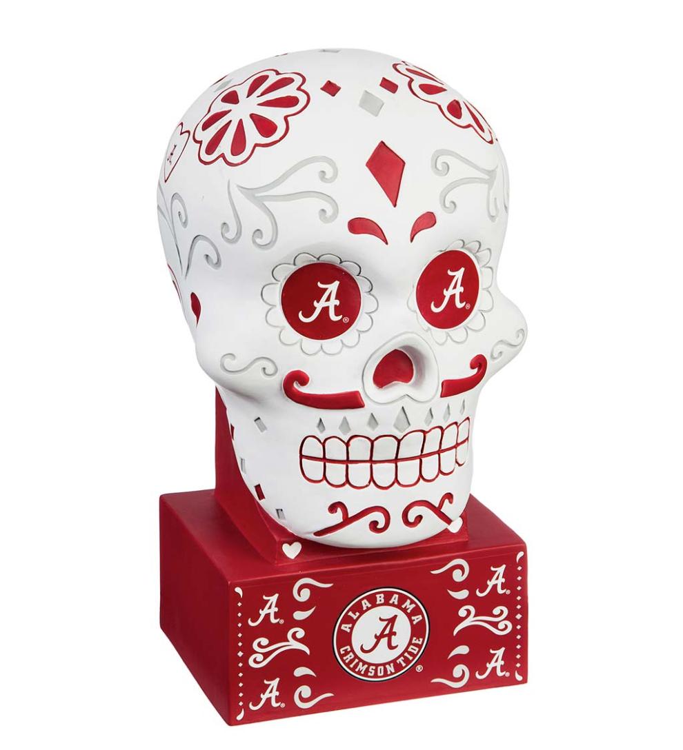 Plow & Hearth Decorative Garden Accents Yard & Garden Alabama Sugar Skull Statue