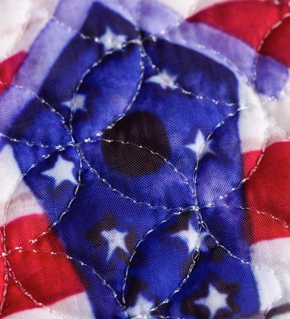 Plow & Hearth Decorative Garden Accents Yard & Garden Americana Birdhouse Welcome Quilted Garden Flag