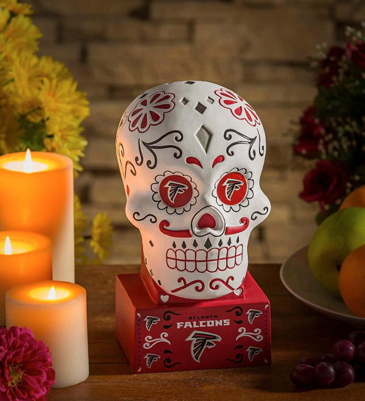 Plow & Hearth Decorative Garden Accents Yard & Garden Atlanta Falcons Sugar Skull Statue