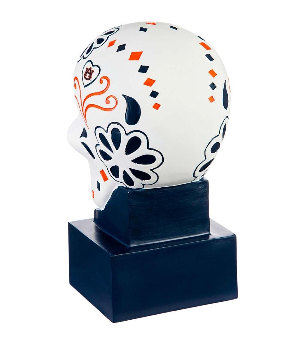 Plow & Hearth Decorative Garden Accents Yard & Garden Auburn University Sugar Skull Statue