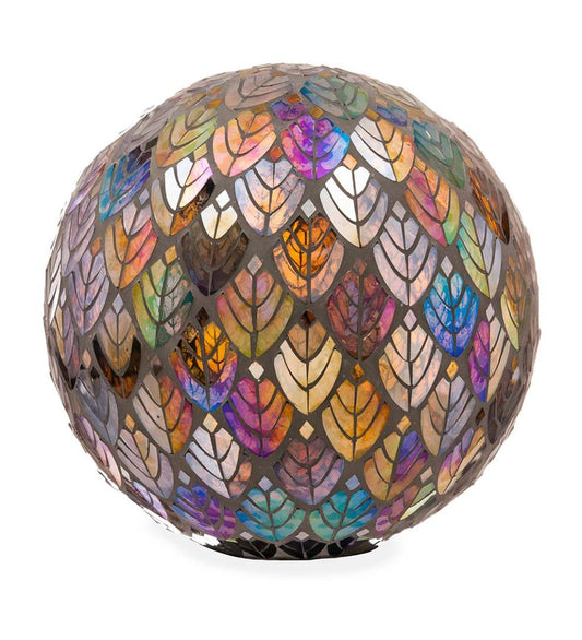 Plow & Hearth Decorative Garden Accents Yard & Garden Baroque Splendor Glass Mosaic Gazing Ball