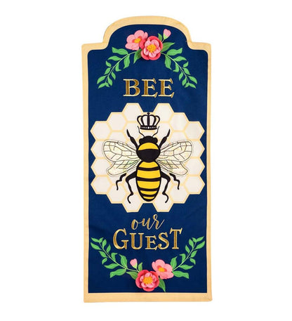 Plow & Hearth Decorative Garden Accents Yard & Garden Bee Our Guest Applique Garden Flag