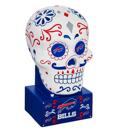 Plow & Hearth Decorative Garden Accents Yard & Garden Buffalo Bills Sugar Skull Statue