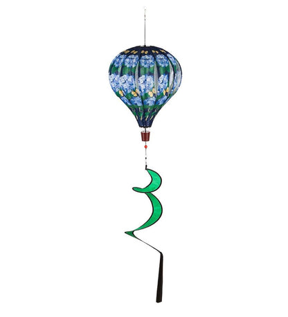 Plow & Hearth Decorative Garden Accents Yard & Garden Collapsible Balloon Wind Spinner With Spiral Tail - Bee