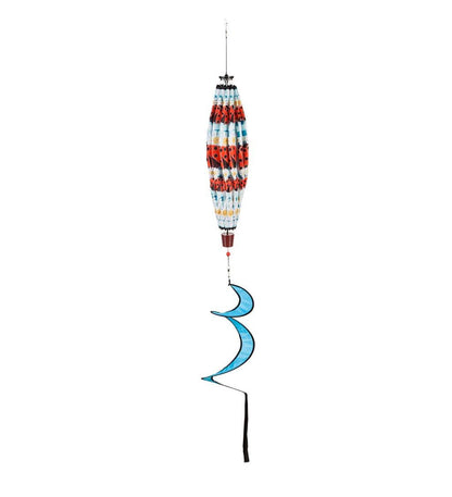 Plow & Hearth Decorative Garden Accents Yard & Garden Collapsible Balloon Wind Spinner With Spiral Tail - Bee