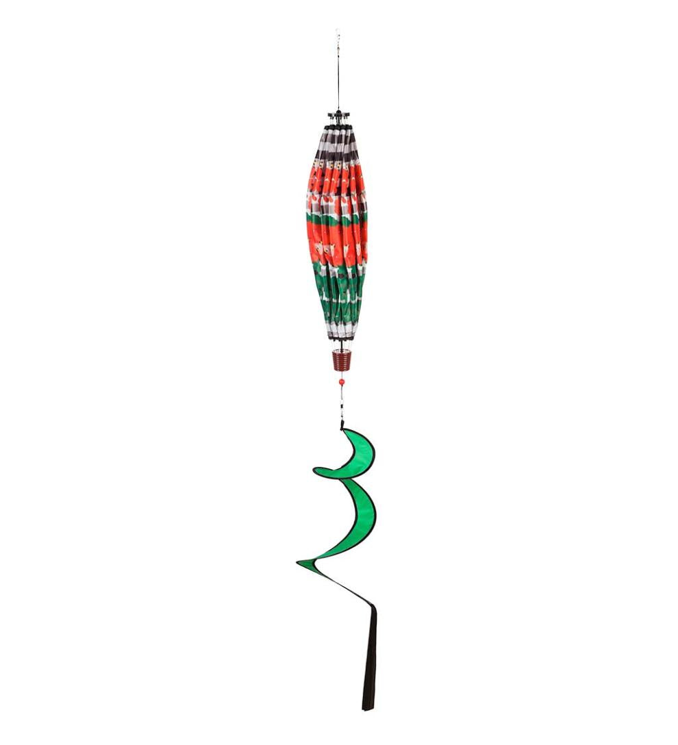 Plow & Hearth Decorative Garden Accents Yard & Garden Collapsible Balloon Wind Spinner With Spiral Tail - Bee