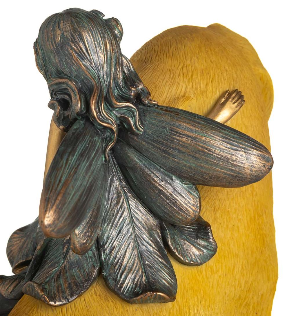 Plow & Hearth Decorative Garden Accents Yard & Garden Fairy And Dog Garden Statue