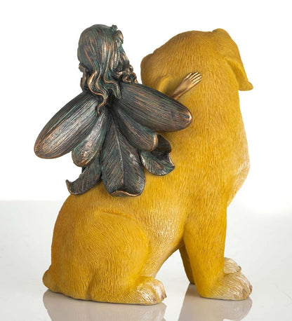 Plow & Hearth Decorative Garden Accents Yard & Garden Fairy And Dog Garden Statue