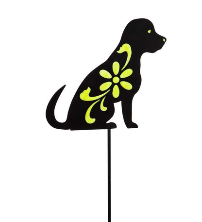 Plow & Hearth Decorative Garden Accents Yard & Garden Glow In The Dark Dog Garden Stake