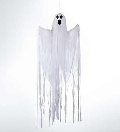 Plow & Hearth Decorative Garden Accents Yard & Garden Hanging Ghost With Color-Changing Lights