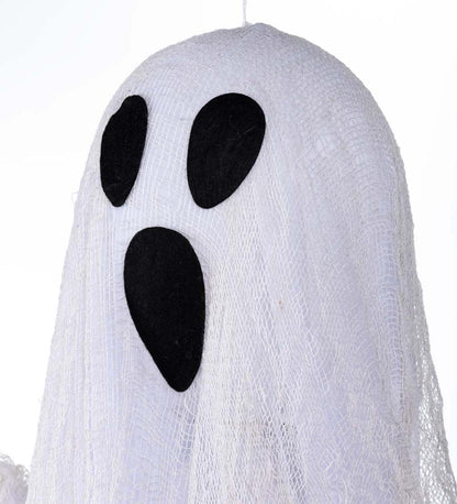 Plow & Hearth Decorative Garden Accents Yard & Garden Hanging Ghost With Color-Changing Lights