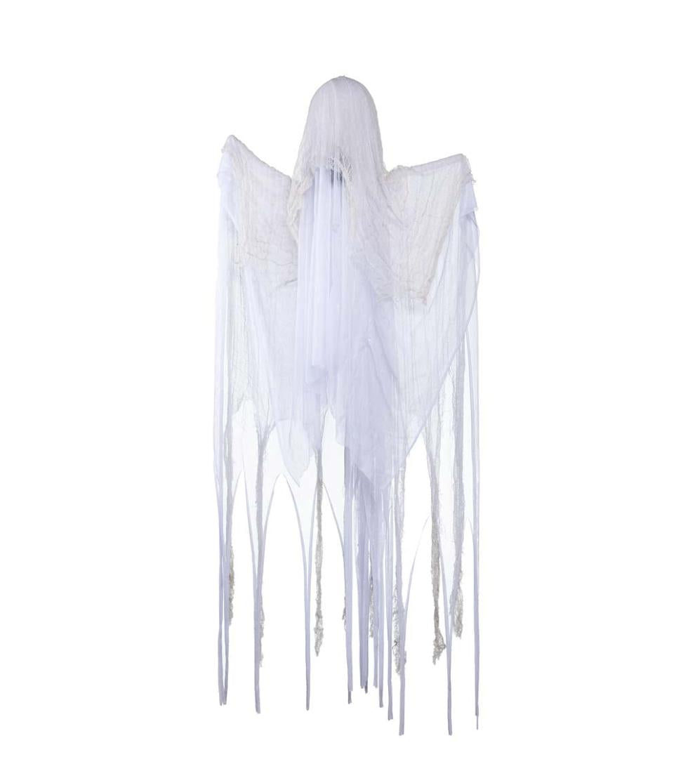 Plow & Hearth Decorative Garden Accents Yard & Garden Hanging Ghost With Color-Changing Lights