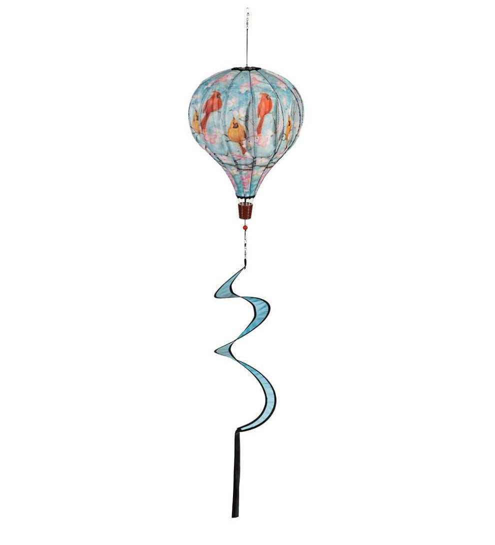 Plow & Hearth Decorative Garden Accents Yard & Garden Hot Air Balloon Wind Spinner - Butterfly