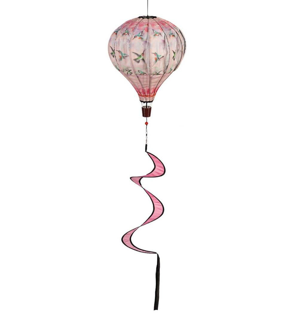 Plow & Hearth Decorative Garden Accents Yard & Garden Hot Air Balloon Wind Spinner - Butterfly