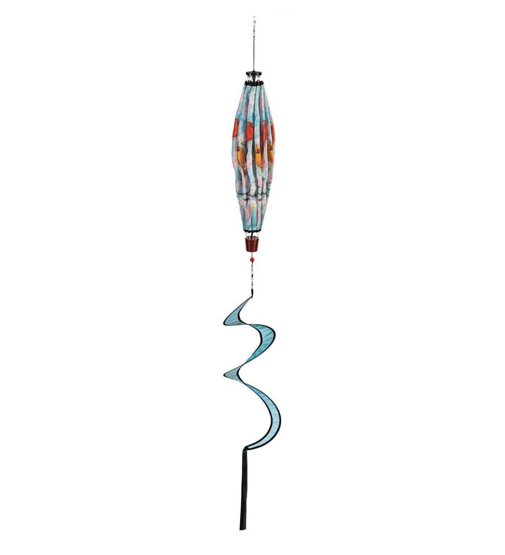 Plow & Hearth Decorative Garden Accents Yard & Garden Hot Air Balloon Wind Spinner - Butterfly