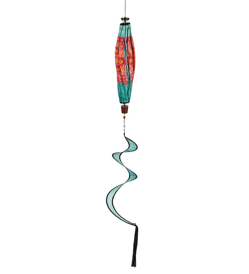 Plow & Hearth Decorative Garden Accents Yard & Garden Hot Air Balloon Wind Spinner - Butterfly