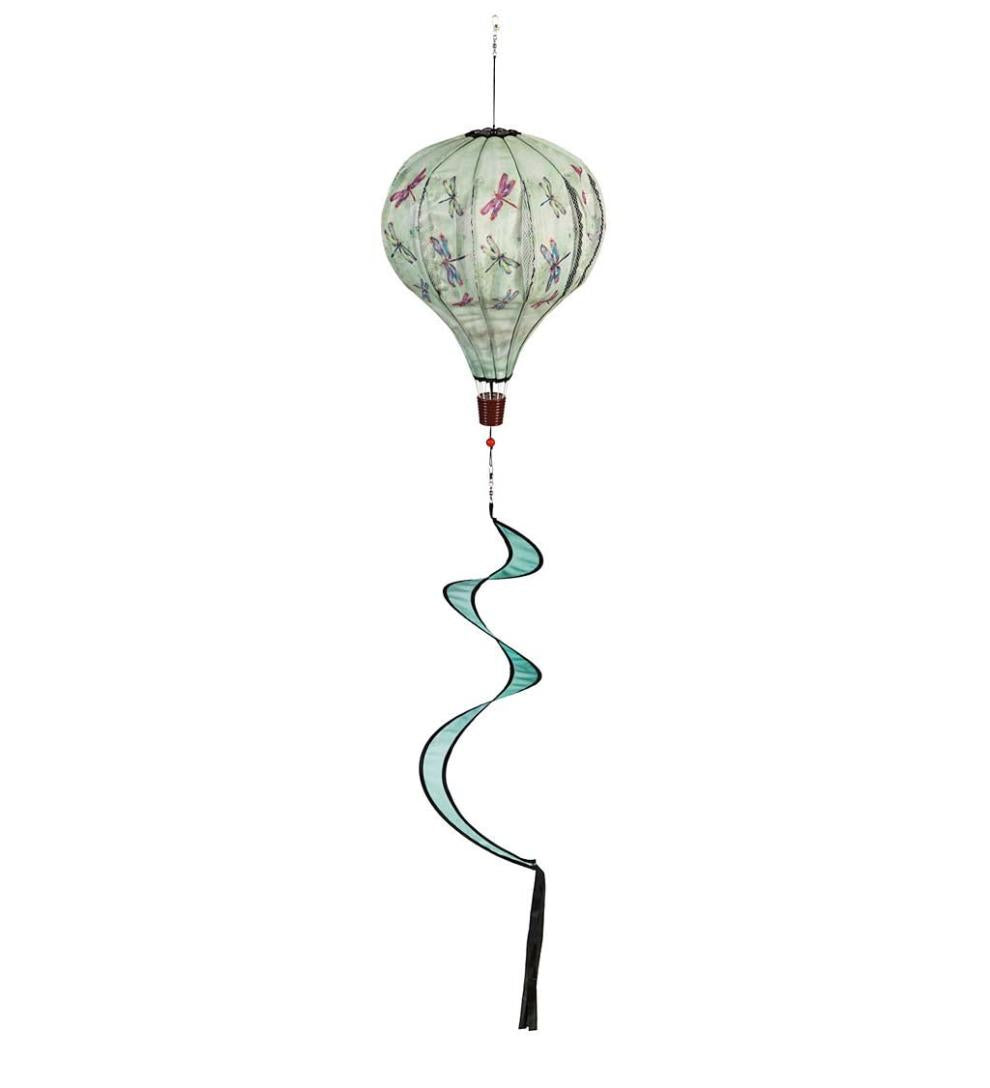 Plow & Hearth Decorative Garden Accents Yard & Garden Hot Air Balloon Wind Spinner - Butterfly