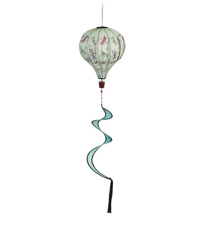 Plow & Hearth Decorative Garden Accents Yard & Garden Hot Air Balloon Wind Spinner - Butterfly