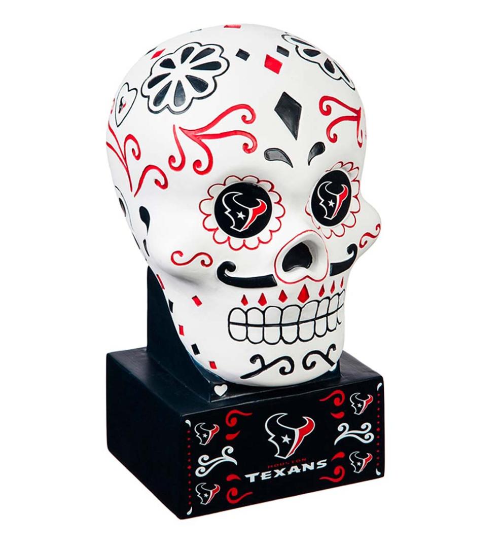 Plow & Hearth Decorative Garden Accents Yard & Garden Houston Texans Sugar Skull Statue