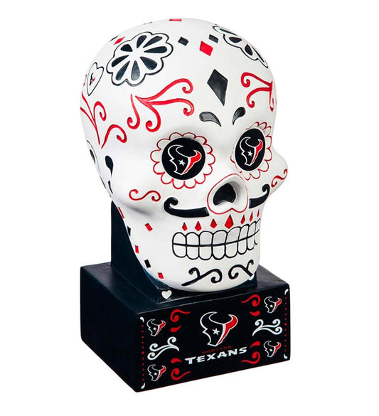 Plow & Hearth Decorative Garden Accents Yard & Garden Houston Texans Sugar Skull Statue