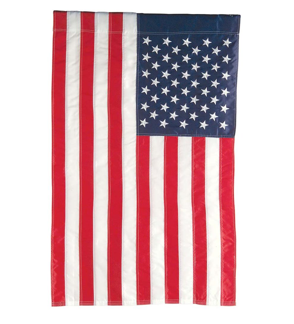 Plow & Hearth Decorative Garden Accents Yard & Garden Large American Flag House Flag