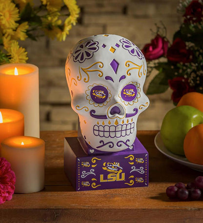 Plow & Hearth Decorative Garden Accents Yard & Garden Lsu Sugar Skull Statue