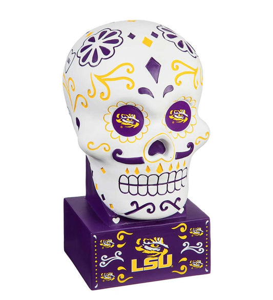 Plow & Hearth Decorative Garden Accents Yard & Garden Lsu Sugar Skull Statue