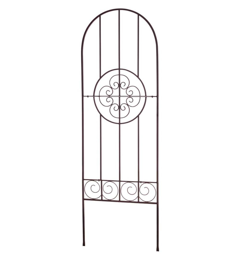 Plow & Hearth Decorative Garden Accents Yard & Garden Medallion Metal Garden Trellis
