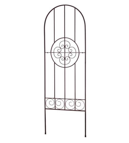 Plow & Hearth Decorative Garden Accents Yard & Garden Medallion Metal Garden Trellis