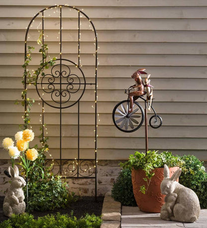 Plow & Hearth Decorative Garden Accents Yard & Garden Medallion Metal Garden Trellis