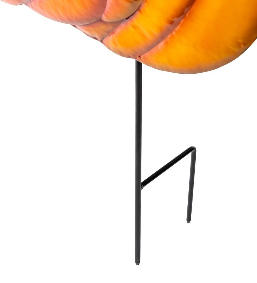 Plow & Hearth Decorative Garden Accents Yard & Garden Metal Sunflower, Pumpkin And Gourd Stake