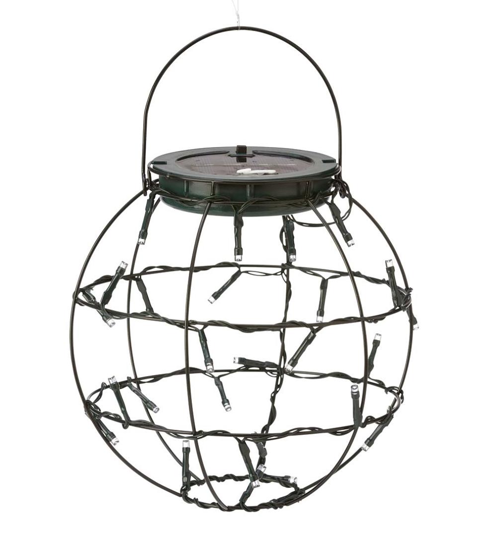 Plow & Hearth Decorative Garden Accents Yard & Garden Mini Solar Lanterns, Set Of 3