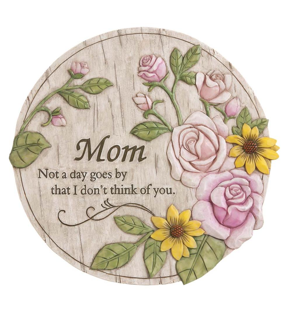 Plow & Hearth Decorative Garden Accents Yard & Garden Not A Day Goes By Mother Memorial Garden Stone