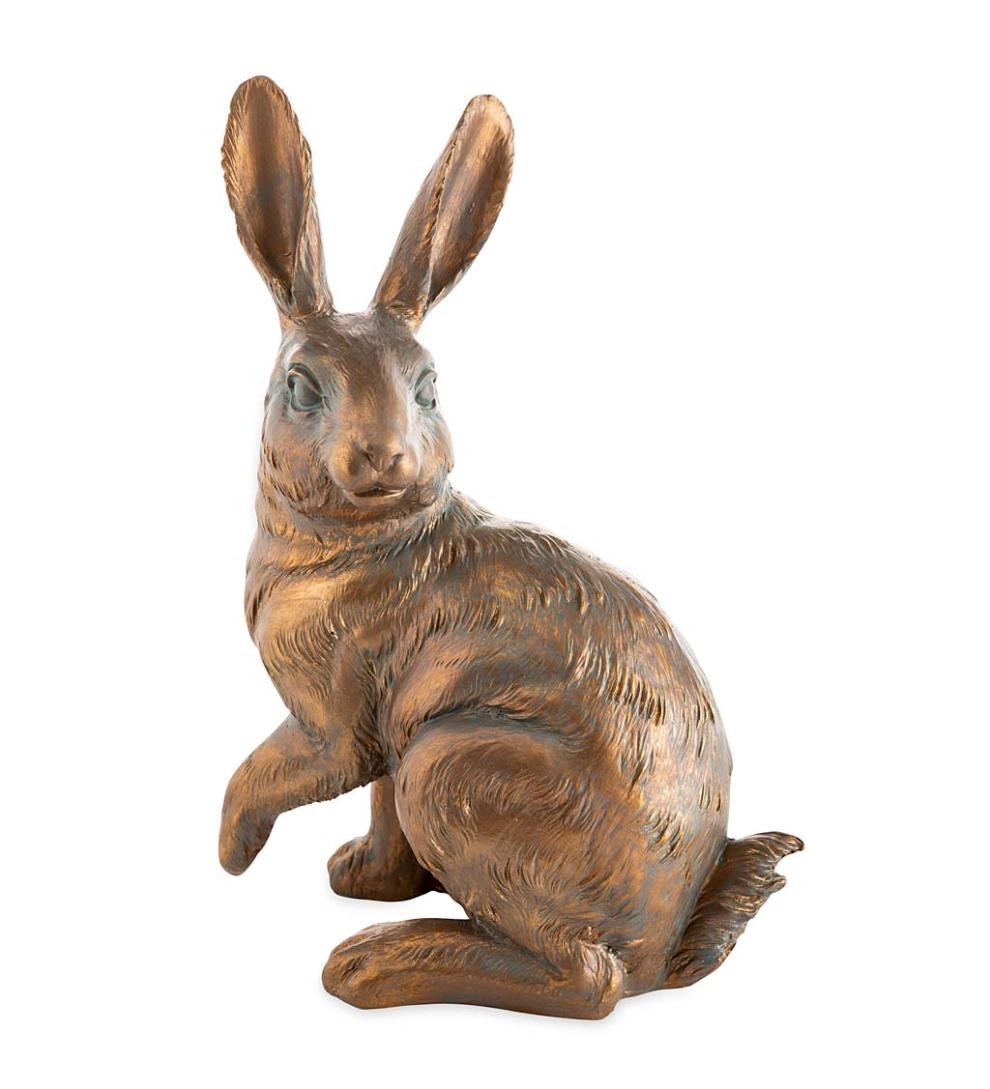 Plow & Hearth Decorative Garden Accents Yard & Garden Rabbit Family With Mother And Three Babies, Set Of 4