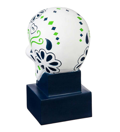 Plow & Hearth Decorative Garden Accents Yard & Garden Seattle Seahawks Sugar Skull Statue