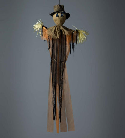 Plow & Hearth Decorative Garden Accents Yard & Garden Spooky Scarecrow With Color-Changing Lights