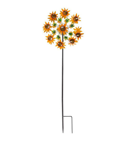 Plow & Hearth Decorative Garden Accents Yard & Garden Sunflower Garden Metal Wind Spinner