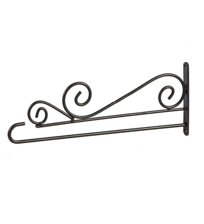 Plow & Hearth Decorative Garden Accents Yard & Garden Swirl Wall-Mount Garden Flag Hanger