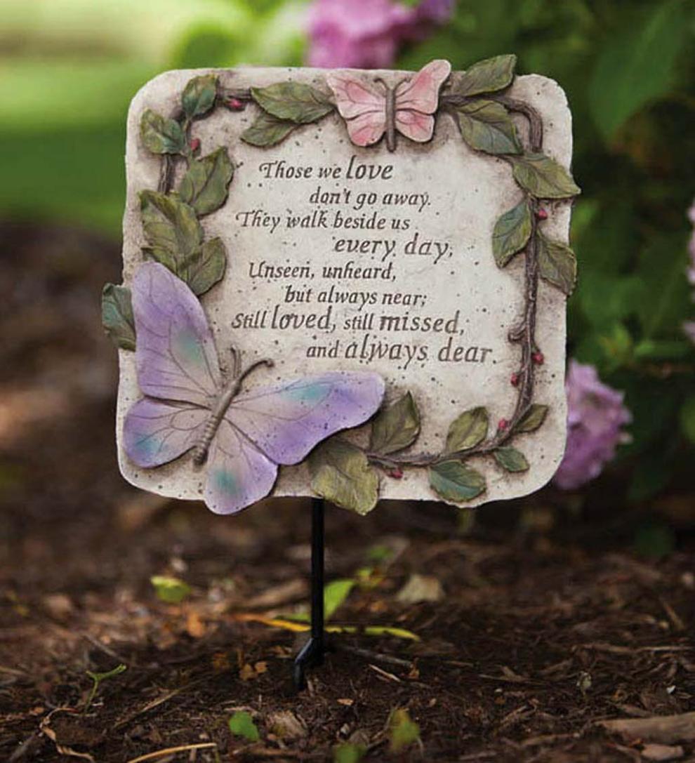 Plow & Hearth Decorative Garden Accents Yard & Garden Those We Love Stepping Stone