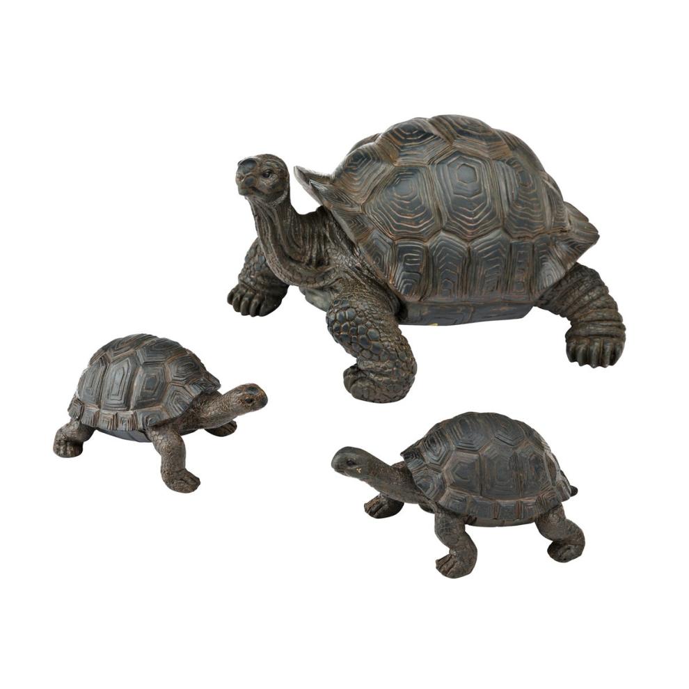 Plow & Hearth Decorative Garden Accents Yard & Garden Tortoise Family Resin Garden Accents