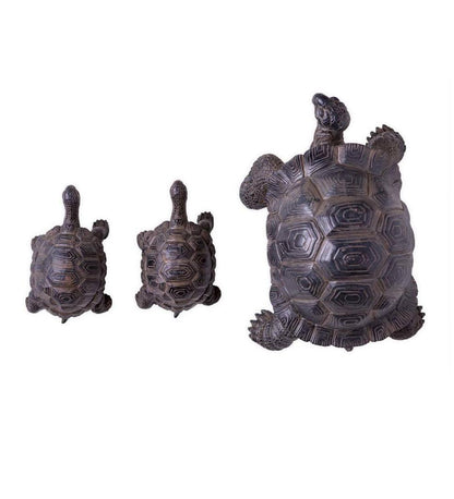 Plow & Hearth Decorative Garden Accents Yard & Garden Tortoise Family Resin Garden Accents