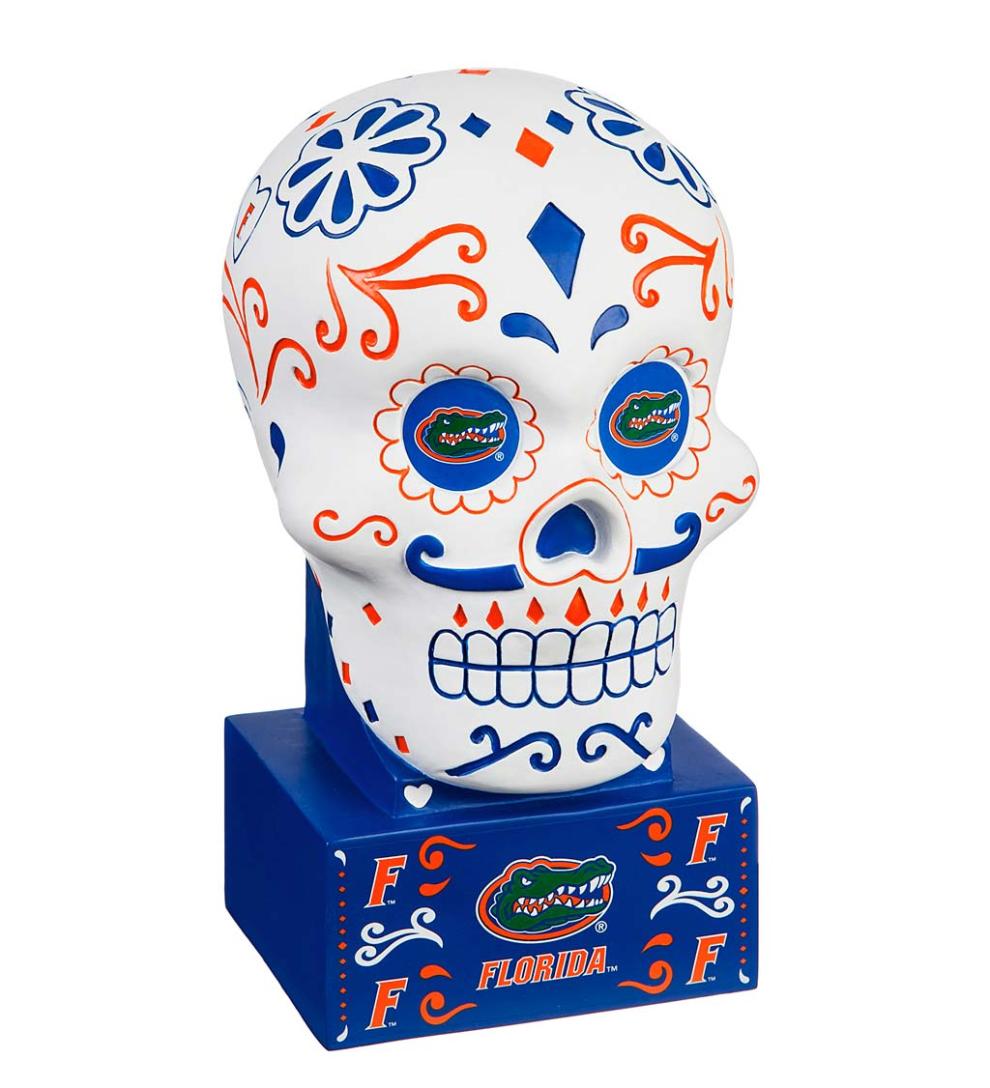 Plow & Hearth Decorative Garden Accents Yard & Garden University Of Florida Sugar Skull Statue