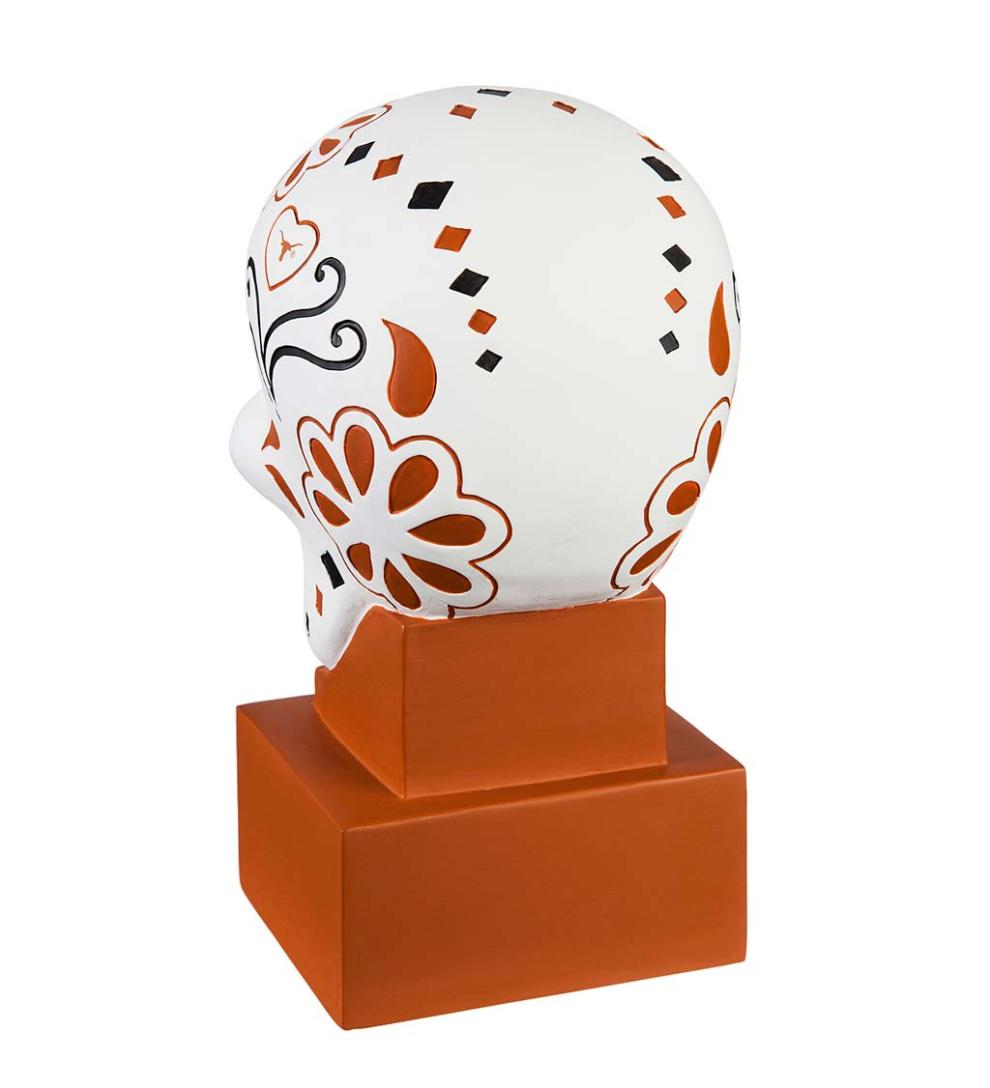 Plow & Hearth Decorative Garden Accents Yard & Garden University Of Texas, Sugar Skull Statue