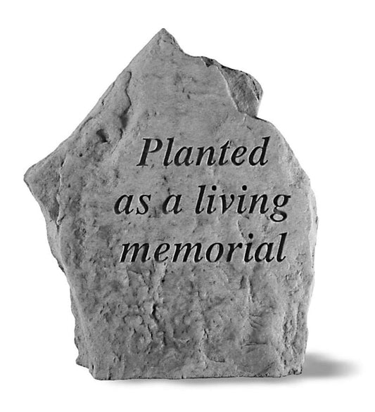 Plow & Hearth Decorative Garden Accents Yard & Garden Usa-Made Cast Stone Living Memorial Plaque