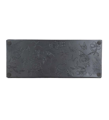 Plow & Hearth Doormats & Boot Trays Outdoor Living Embossed Metal Garden Gnome Boot Tray