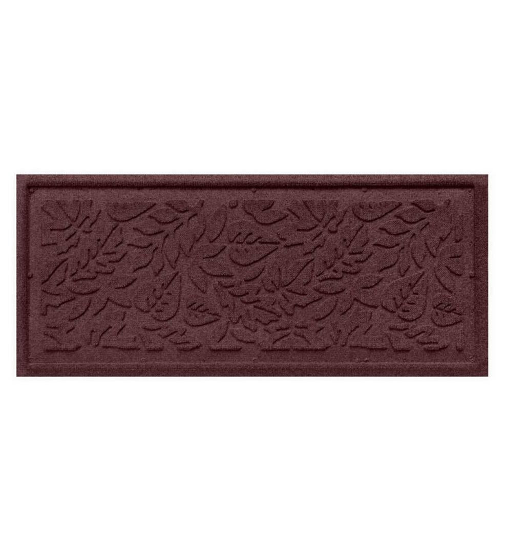 Plow & Hearth Doormats & Boot Trays Outdoor Living Waterhog Fall Day Leaves Boot Tray - Bordeaux